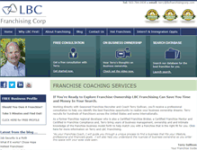 Tablet Screenshot of lbcfranchisingcorp.com